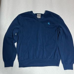 Express sweater blue I color size extra large.